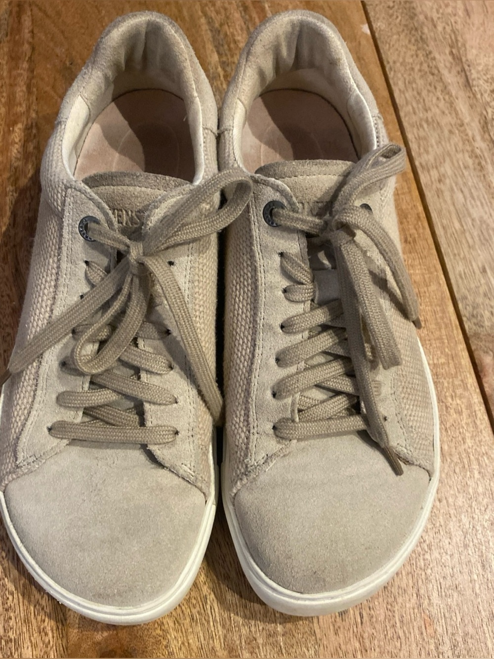 Birkenstock bend low  sneakers light beige suede Womens size 38 7 7.5